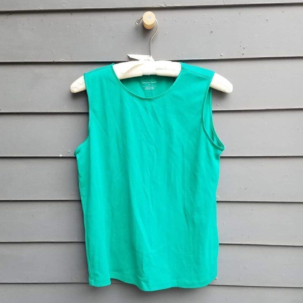 Christmas Green Christopher and Banks Sleeveless Top